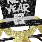 Maxbell Happy New Year Eyeglasses Eyewear Glitter for New Year'S Eve Party Favors Aureate