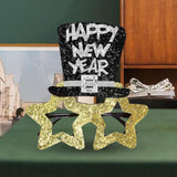 Maxbell Happy New Year Eyeglasses Eyewear Glitter for New Year'S Eve Party Favors Aureate