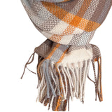 Maxbell Women Tartan Scarfs Wrap Long Shawl Holiday Gift Length 180cm, Width 68cm Style B