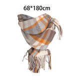 Maxbell Women Tartan Scarfs Wrap Long Shawl Holiday Gift Length 180cm, Width 68cm Style B