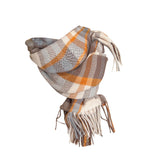Maxbell Women Tartan Scarfs Wrap Long Shawl Holiday Gift Length 180cm, Width 68cm Style B