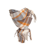 Maxbell Women Tartan Scarfs Wrap Long Shawl Holiday Gift Length 180cm, Width 68cm Style B