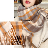 Maxbell Women Tartan Scarfs Wrap Long Shawl Holiday Gift Length 180cm, Width 68cm Style B