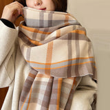 Maxbell Women Tartan Scarfs Wrap Long Shawl Holiday Gift Length 180cm, Width 68cm Style B