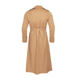 Maxbell Windproof Men'trench Coat Warm Peacoat Soft for Vacation daily Wear Khaki L