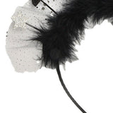 Maxbell 2023 New Year Headband Creative Headpiece Glitter Hair Band for Unisex Argent