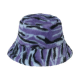 Maxbell Trendy Faux Plush Bucket Hat Fisherman Caps Casual Headwear Winter Hats StyleA