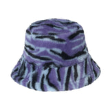 Maxbell Trendy Faux Plush Bucket Hat Fisherman Caps Casual Headwear Winter Hats StyleA