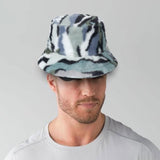 Maxbell Trendy Faux Plush Bucket Hat Fisherman Caps Casual Headwear Winter Hats StyleE