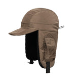 Maxbell Winter Cap Adults Baseball Hat with Earflaps for Running Hunting Climbing Khaki