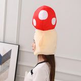 Maxbell Plush Mushroom Hat Party Hats Cosplay Headwear Headdress Stuffed Toy Selfie