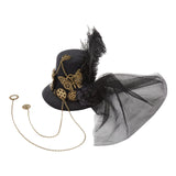 Maxbell Steampunk Top Hat Punk Masquerade Costume Halloween Pirate Headgear Party