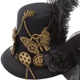 Maxbell Steampunk Top Hat Punk Masquerade Costume Halloween Pirate Headgear Party