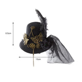 Maxbell Steampunk Top Hat Punk Masquerade Costume Halloween Pirate Headgear Party