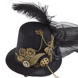 Maxbell Steampunk Top Hat Punk Masquerade Costume Halloween Pirate Headgear Party