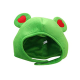 Maxbell Funny Plush Frog Hat Animal Cosplay Warm Dress Winter for Party Birthday Green Heart