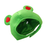 Maxbell Funny Plush Frog Hat Animal Cosplay Warm Dress Winter for Party Birthday Green Heart