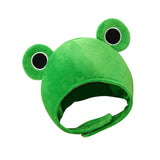 Maxbell Funny Plush Frog Hat Animal Cosplay Warm Dress Winter for Party Birthday Green