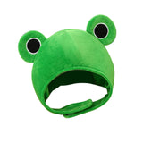 Maxbell Funny Plush Frog Hat Animal Cosplay Warm Dress Winter for Party Birthday Green