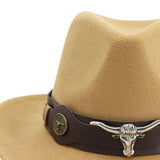 Maxbell Casual Cowboy Hat Wide Brim Props Lightweight for Women Men Adults Holidays Camel