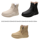 Maxbell Winter Snow Boots Warm Lined Short Boots Fashion for Trekking Hiker Winter 35 Khaki