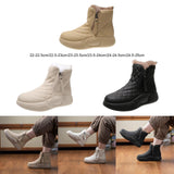 Maxbell Winter Snow Boots Warm Lined Short Boots Fashion for Trekking Hiker Winter 35 Khaki