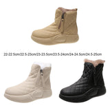 Maxbell Winter Snow Boots Warm Lined Short Boots Fashion for Trekking Hiker Winter 35 Khaki