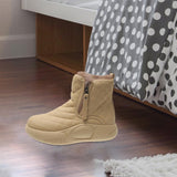 Maxbell Winter Snow Boots Warm Lined Short Boots Fashion for Trekking Hiker Winter 36 Khaki