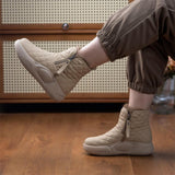 Maxbell Winter Snow Boots Warm Lined Short Boots Fashion for Trekking Hiker Winter 39 Khaki