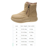 Maxbell Winter Snow Boots Warm Lined Short Boots Fashion for Trekking Hiker Winter 40 Khaki