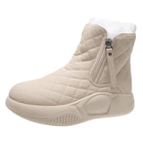 Maxbell Winter Snow Boots Warm Lined Short Boots Fashion for Trekking Hiker Winter 39 Beige