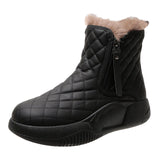 Maxbell Winter Snow Boots Warm Lined Short Boots Fashion for Trekking Hiker Winter 36 Black