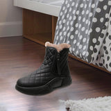 Maxbell Winter Snow Boots Warm Lined Short Boots Fashion for Trekking Hiker Winter 36 Black