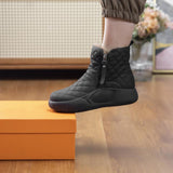 Maxbell Winter Snow Boots Warm Lined Short Boots Fashion for Trekking Hiker Winter 37 Black