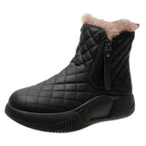 Maxbell Winter Snow Boots Warm Lined Short Boots Fashion for Trekking Hiker Winter 40 Black
