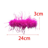 Maxbell Feather Slap Bracelets Decoration Wrist Sleeve for New Year Cosplay Teens Pink