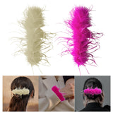 Maxbell Feather Slap Bracelets Decoration Wrist Sleeve for New Year Cosplay Teens Pink