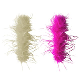 Maxbell Feather Slap Bracelets Decoration Wrist Sleeve for New Year Cosplay Teens Pink