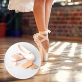Maxbell Ballet Shoes Ballerina Shoes with Toe Pad Ballet Pointe Slippers