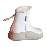 Maxbell Women's Winter Snow Boot Soft Plush Thick Soled for Climbing Fishing Outdoor 35 Beige