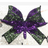 Maxbell Sequin Butterfly Crop Top Halloween Party Belly Dance Club Rave Violet Green