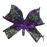 Maxbell Sequin Butterfly Crop Top Halloween Party Belly Dance Club Rave Violet Green