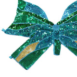 Maxbell Sequin Butterfly Crop Top Halloween Party Belly Dance Club Rave Blue Green