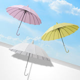 Maxbell Long Handle Umbrella Auto Open Weatherproof Travel Umbrella Rain Umbrellas Gray