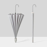 Maxbell Long Handle Umbrella Auto Open Weatherproof Travel Umbrella Rain Umbrellas Gray