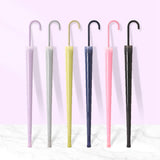 Maxbell Long Handle Umbrella Auto Open Weatherproof Travel Umbrella Rain Umbrellas Gray