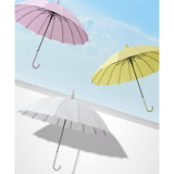 Maxbell Long Handle Umbrella Auto Open Weatherproof Travel Umbrella Rain Umbrellas Blue