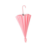 Maxbell Long Handle Umbrella Auto Open Weatherproof Travel Umbrella Rain Umbrellas Pink