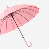 Maxbell Long Handle Umbrella Auto Open Weatherproof Travel Umbrella Rain Umbrellas Pink