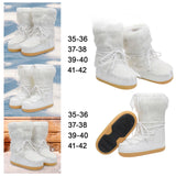 Maxbell Women's Snow Boots Long Boots Anti Slip Water Resistant Ski Boots for Work Style A 35-36